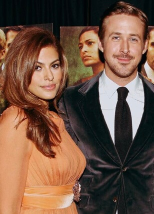 Ryan with his wife, Eva Mendes.
